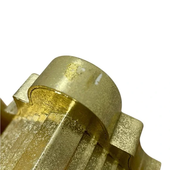 Wondershop Metallic Gold House Christmas Village Building - Set of 2 - Picture 7 of 9